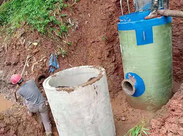 贵州一体化提升泵安装现场